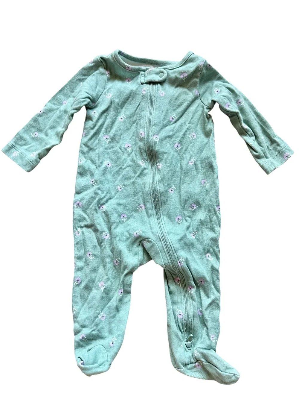 Carter’s lot of 5 Size 3-6 Month zip closure sleeper footed pajamas